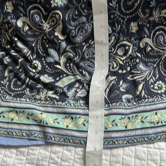J. Jill Paisley Blue Tunic Top.    Size Medium - Picture 6 of 12